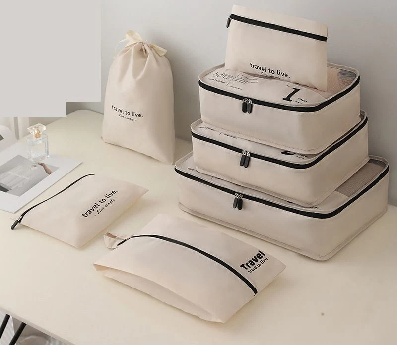 7-Piece Set Suitcase Clothes Underwear Organizer Travel Storage Cosmetic Bag