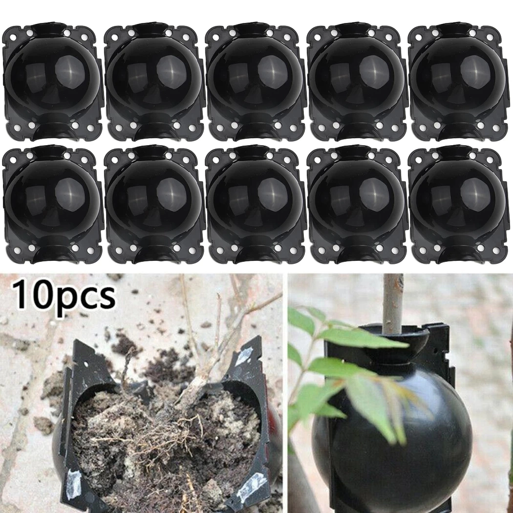 10 PCS Plant Rooting Equipment High Pressure Propagation Ball Growing Box Breeding Case for Garden Graft Box Sapling