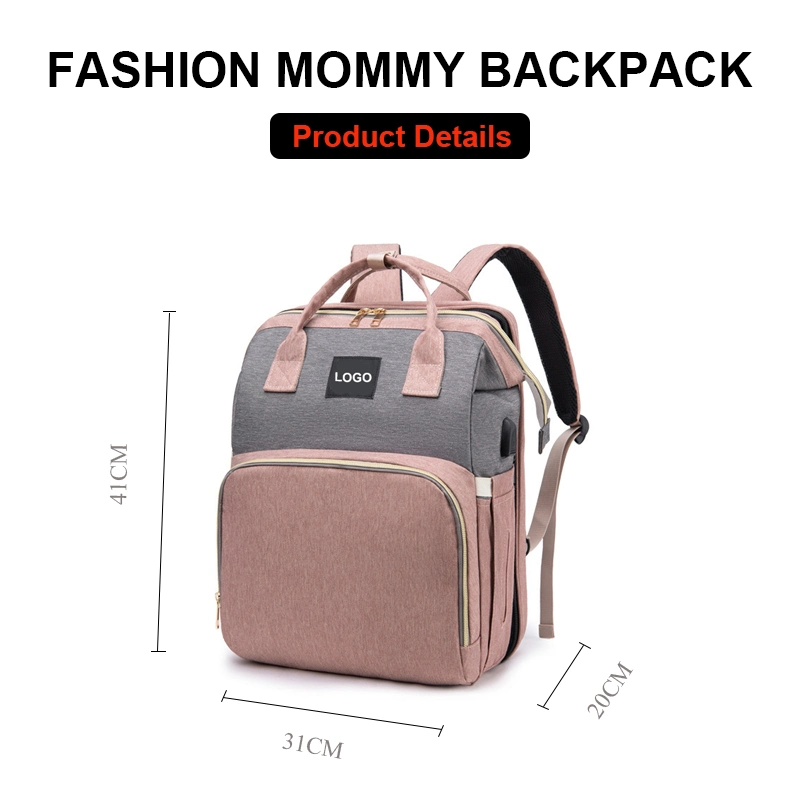 Fashion Waterproof Tote Diaper Bag for Mommy Baby Diaper Bag Backpack