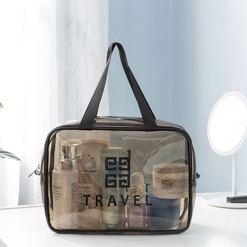 Transparent Makeup Bag, PVC Wash Bag, Travel Storage Bag, Waterproof, Large Capacity Portable Makeup Bag, Storage Bag