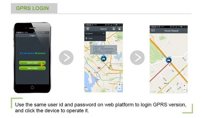Auto Motor GPS Tracker 103 with Free Android Apps 12V 24V Relay GPS Tracker Vehicle Tracking Device