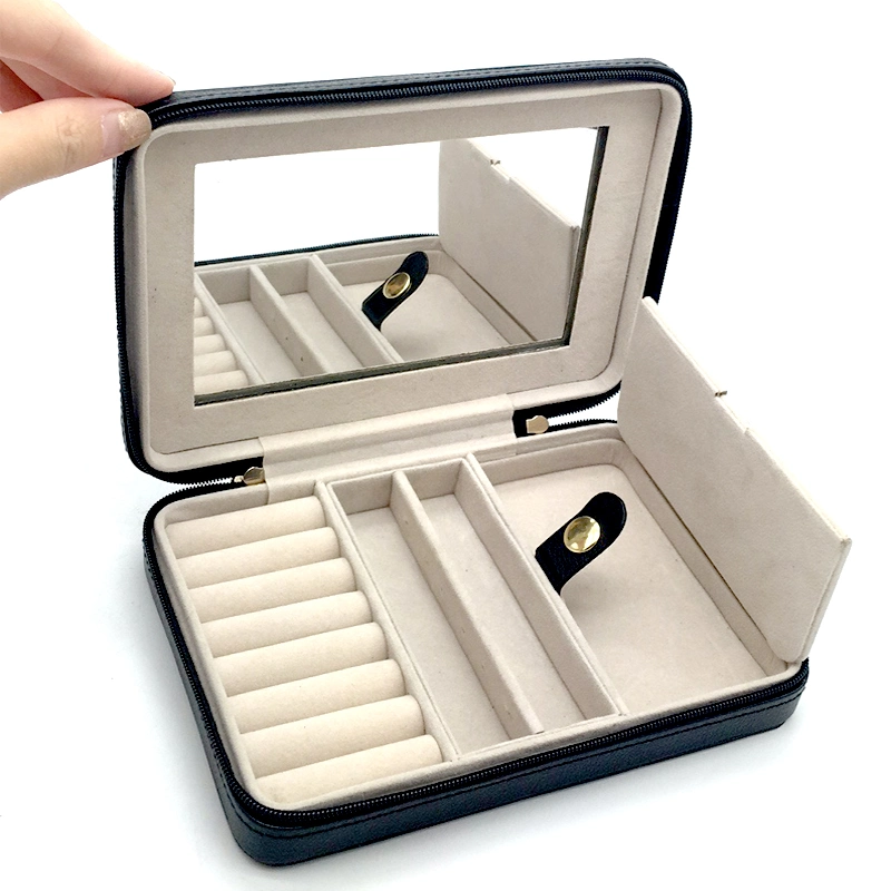 Hot Selling New Trending Leather Jewelry Travel Storage Box Mini Organizer Box