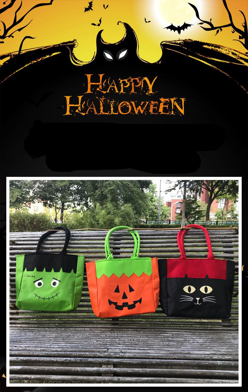 The Most Popular Trick or Treat Halloween Gift Canvas Cotton Bag for Candy