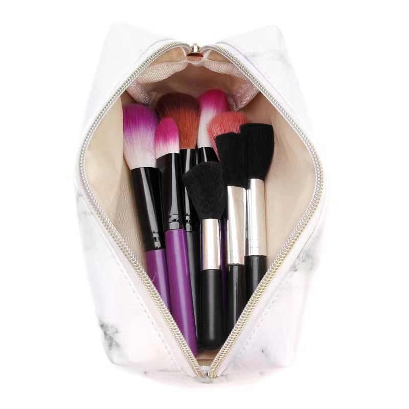 Small Brush Storage Makeup Bag for Gift PU Leather Cosmetic Toiletry Bag with Logo