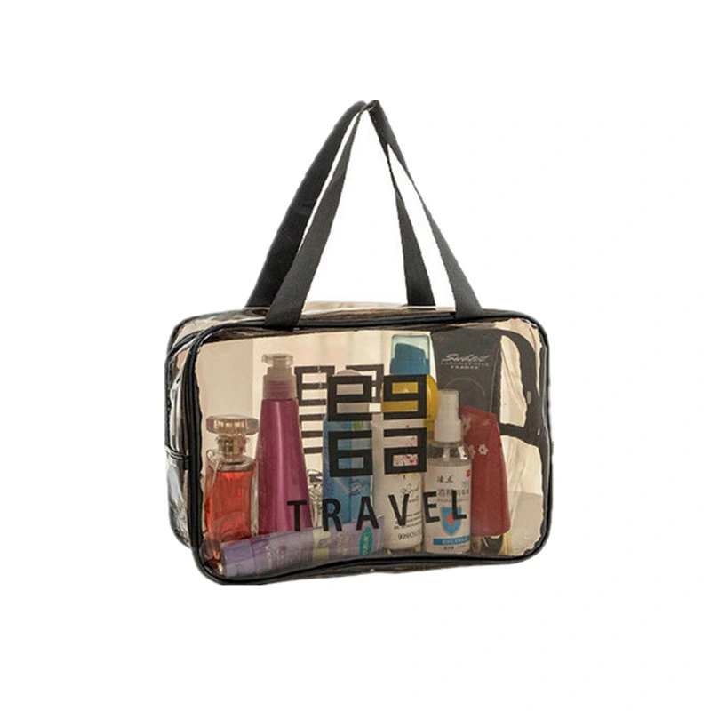 Transparent Makeup Bag, PVC Wash Bag, Travel Storage Bag, Waterproof, Large Capacity Portable Makeup Bag, Storage Bag