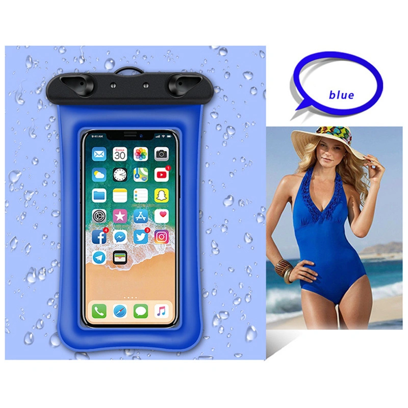 Dry Bags Swimming, Clear Sensitive PVC Touch Screen, Phone Case Dry Bag Universal Waterproof Phone Case with Airbag or Compass Pouch Bl12929