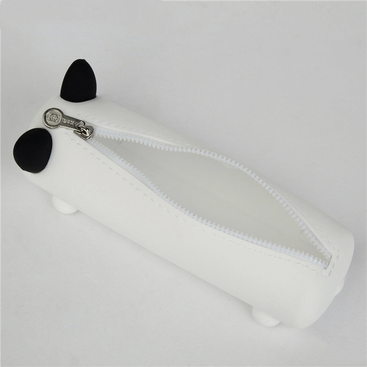 Custom Silicone Stereoscopic Student Pencil Bag Office Stationery Pen Case