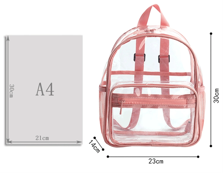 New PVC Transparent Backpack Cosmetic Waterproof Swimming Storage Bag