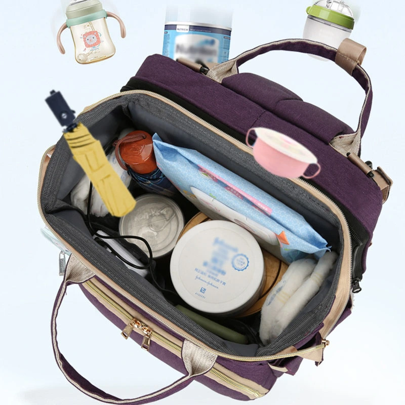 7 In1 Functional Custom Luxury Folding Wet Tote Nappy Mommy Bag Waterproof Mummy Baby Diaper Bags Backpack