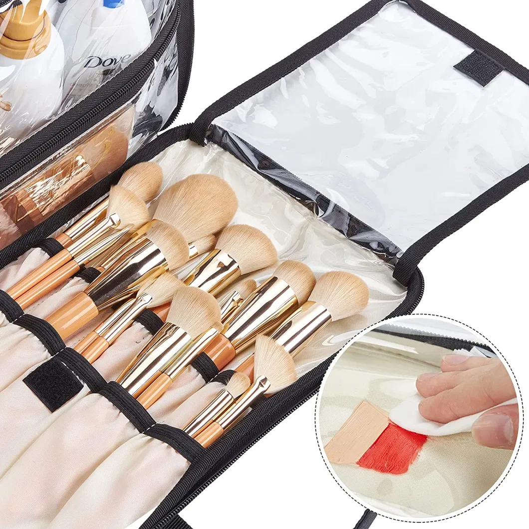 Large Makeup Organizer Bag for Women, Travel Cosmetic Case