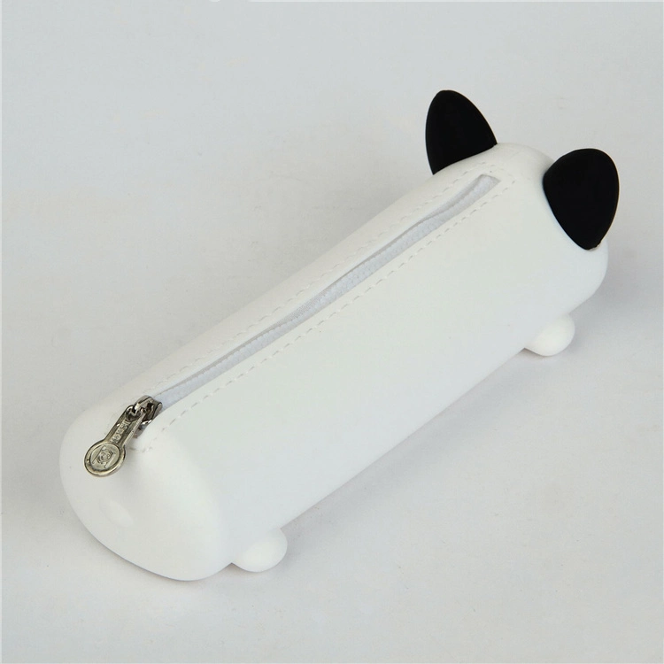 Custom Silicone Stereoscopic Student Pencil Bag Office Stationery Pen Case