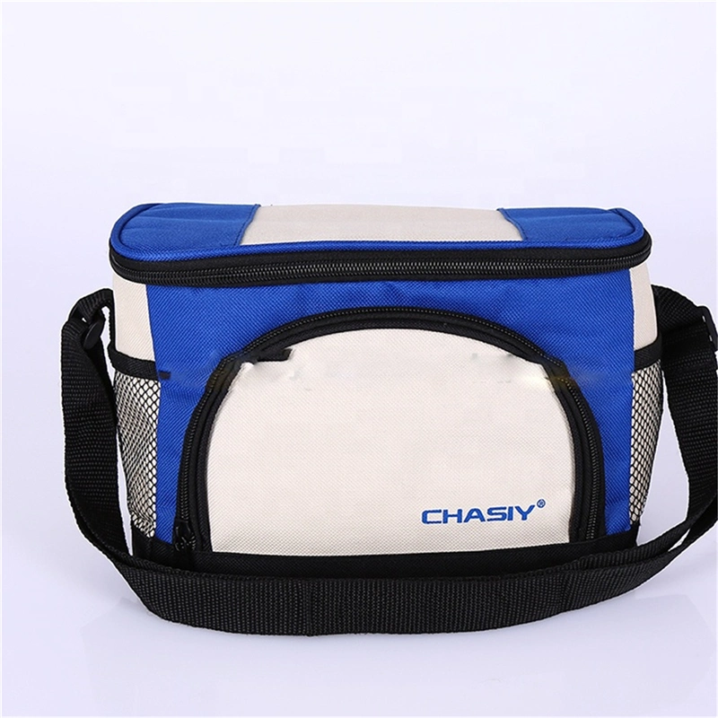 Custom Logo Waterproof Portable Polyester Nylon 600d School Kids Thermal Warmer Insulated Frozen Food Lunch Box Cool Picnic Camping Icebag Shoulder Cooler Bag