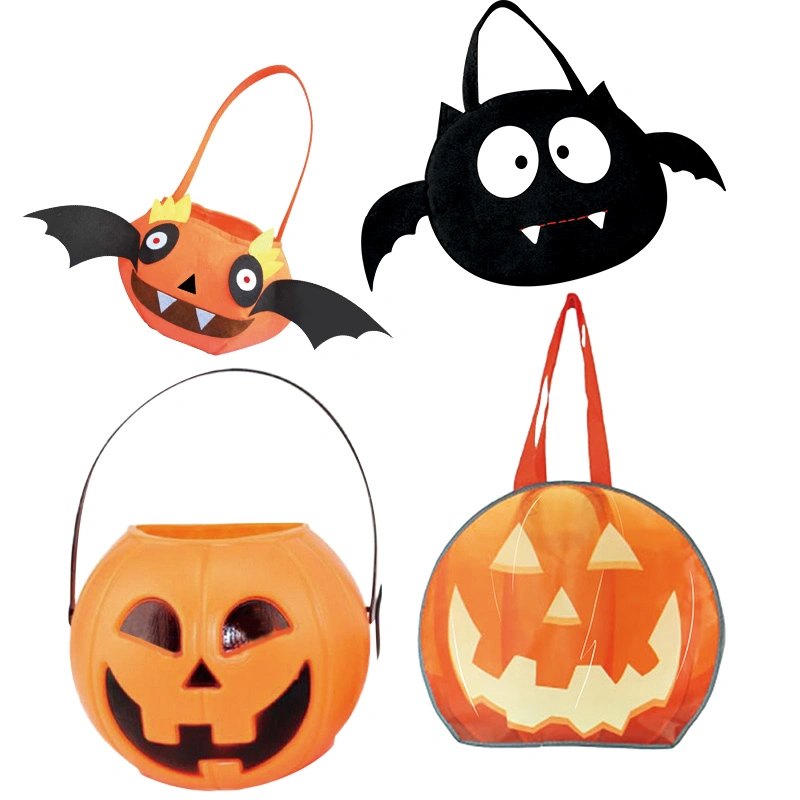 Free Trick or Treat Pumpkin Candy Sack Canvas Tote Halloween Bags