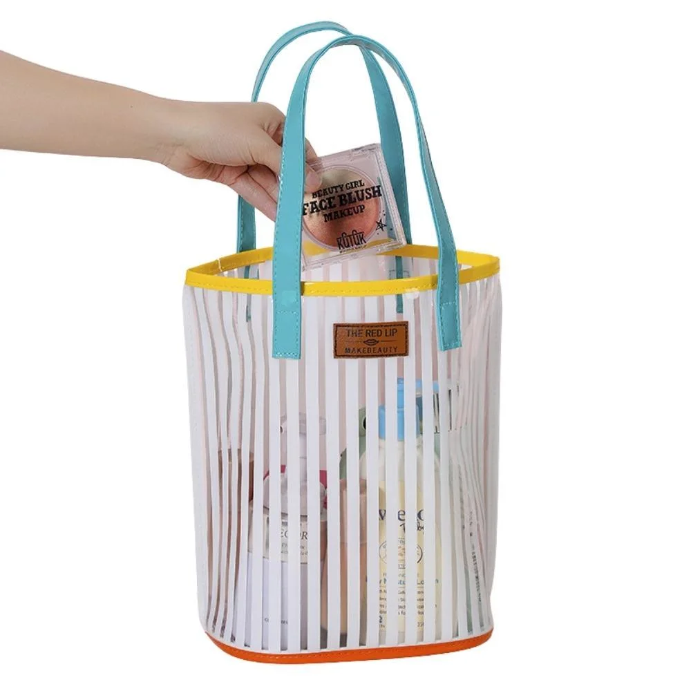 Large Capacity Beach Bag PVC Jelly Ladies Casual Clear Jelly Tote Luxury Handbags for Women Bl20966