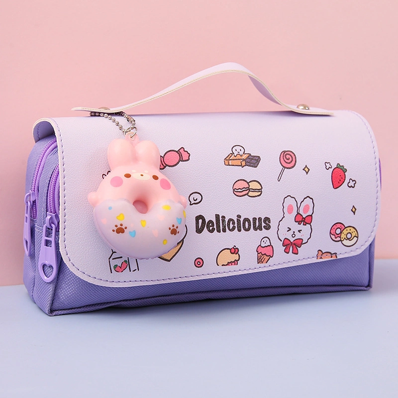 Existing Goods High Quality Cute Large Capacity Pencil Case for Girls