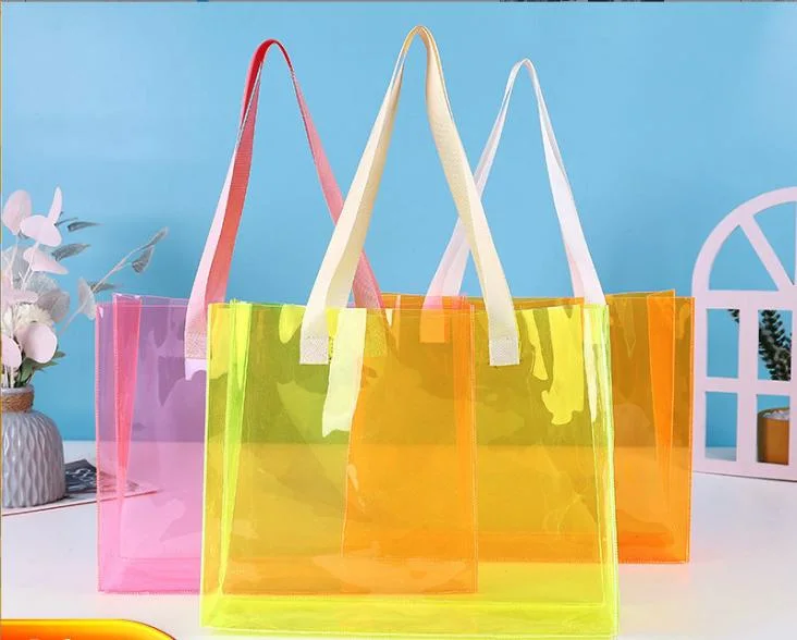 Custom PVC Bags Clothing Tote Bag Toiletries Storage Bag Cosmetics Window Bag
