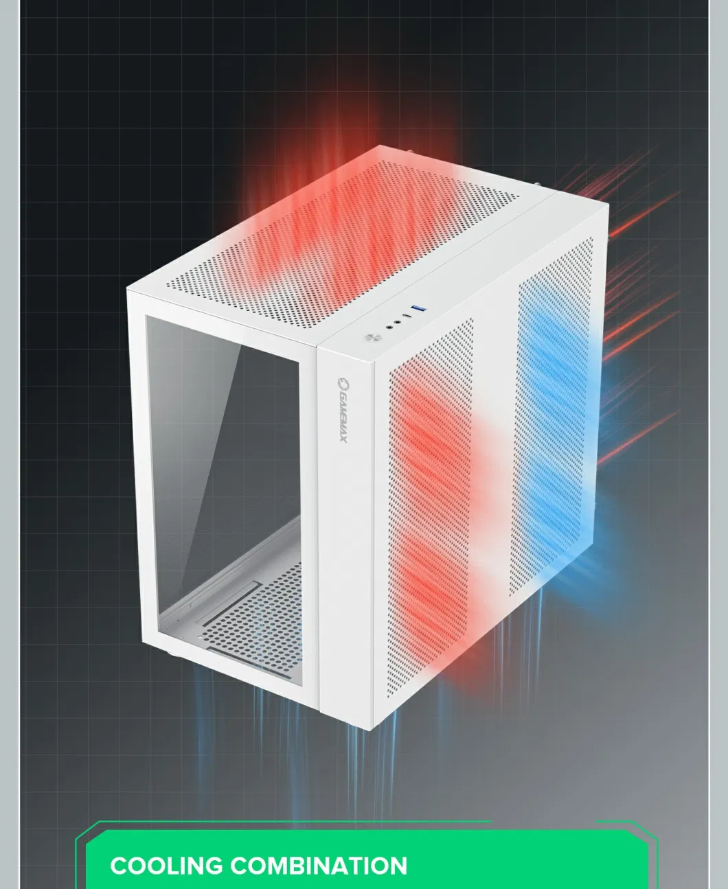 Gamemax Infinity Cube Computer Case for Build Owned Gaming PC Case