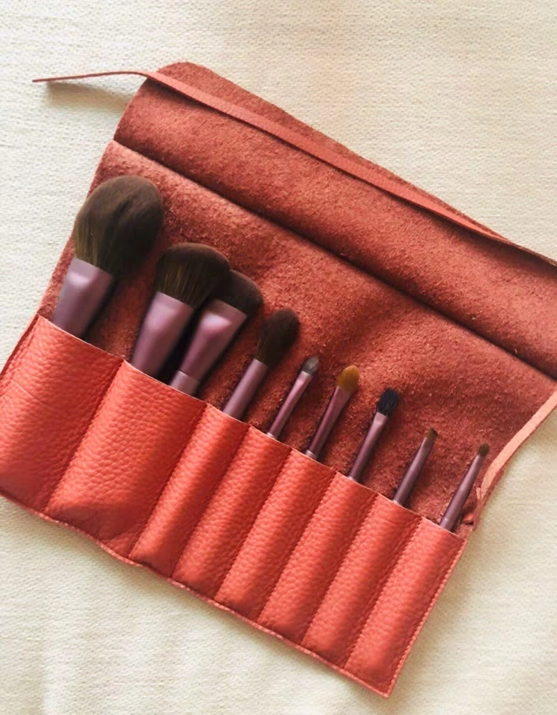 Portable Makeup Brush Rolled Bag