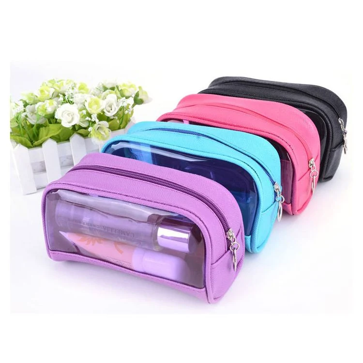 Fashion Small Personalized Clear PVC Beauty Case Makeup Bag Travel Cosmetic Bags