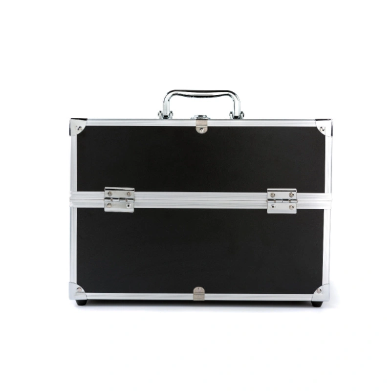 Professional Mirrow Cosmetic Case Acrylic Leather PVC Travel Aluminum Beauty Cosmetic Case