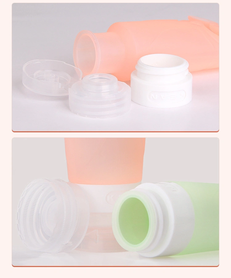 Double Suction Cup Leak Proof Travelling Case Silicone Travel Bottles