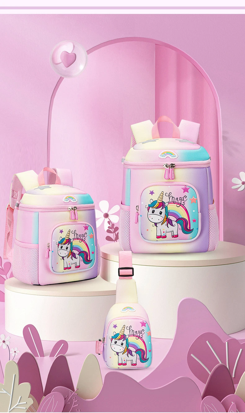 Factory Custom Backpack Unicorn Girls School Bag Large Capacity Kid Backpack Bag