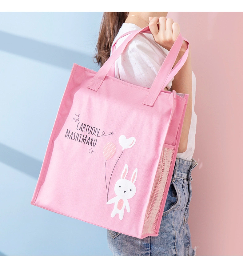 Cartoon Cute New Series of Tuition Bag Portable Multi-Function Art Bag Large Capacity Students with Books to Make up School Bag