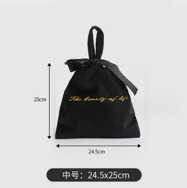 Travel Velvet Bag Drawstring Hand Makeup Bag Mobile Phone Jewelry Small Cloth Bag Wholesale