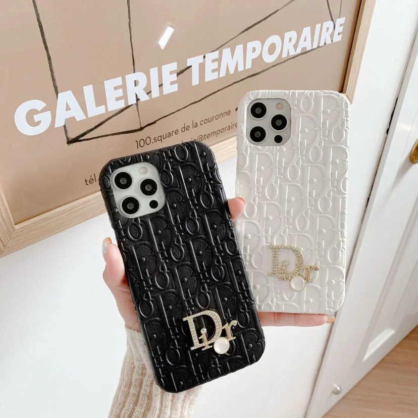 High-End Fashion Black Print Phone Case for Phone15promax 14PRO 13 Fall Case 12 Soft Case 11 Xs Xr Men and Women 8plus
