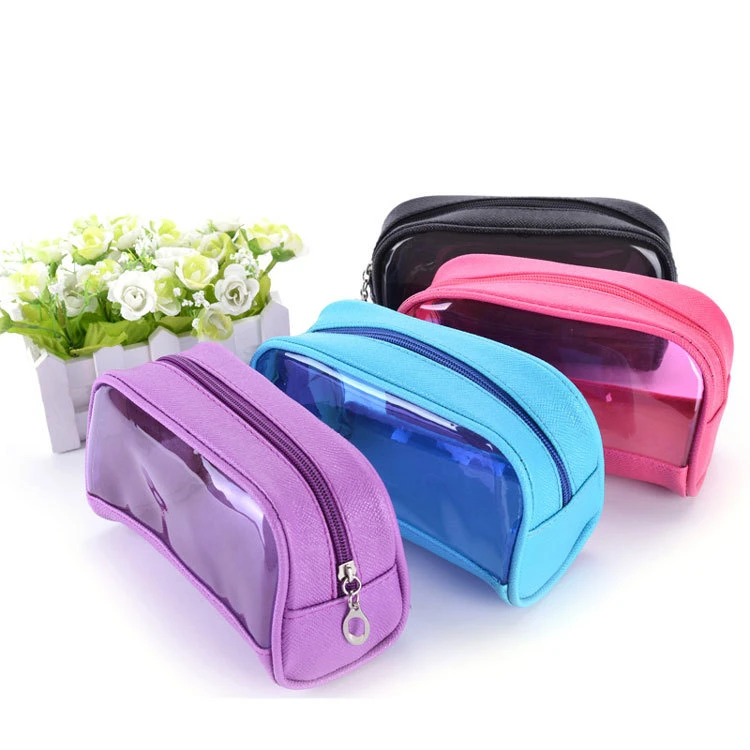 Fashion Small Personalized Clear PVC Beauty Case Makeup Bag Travel Cosmetic Bags