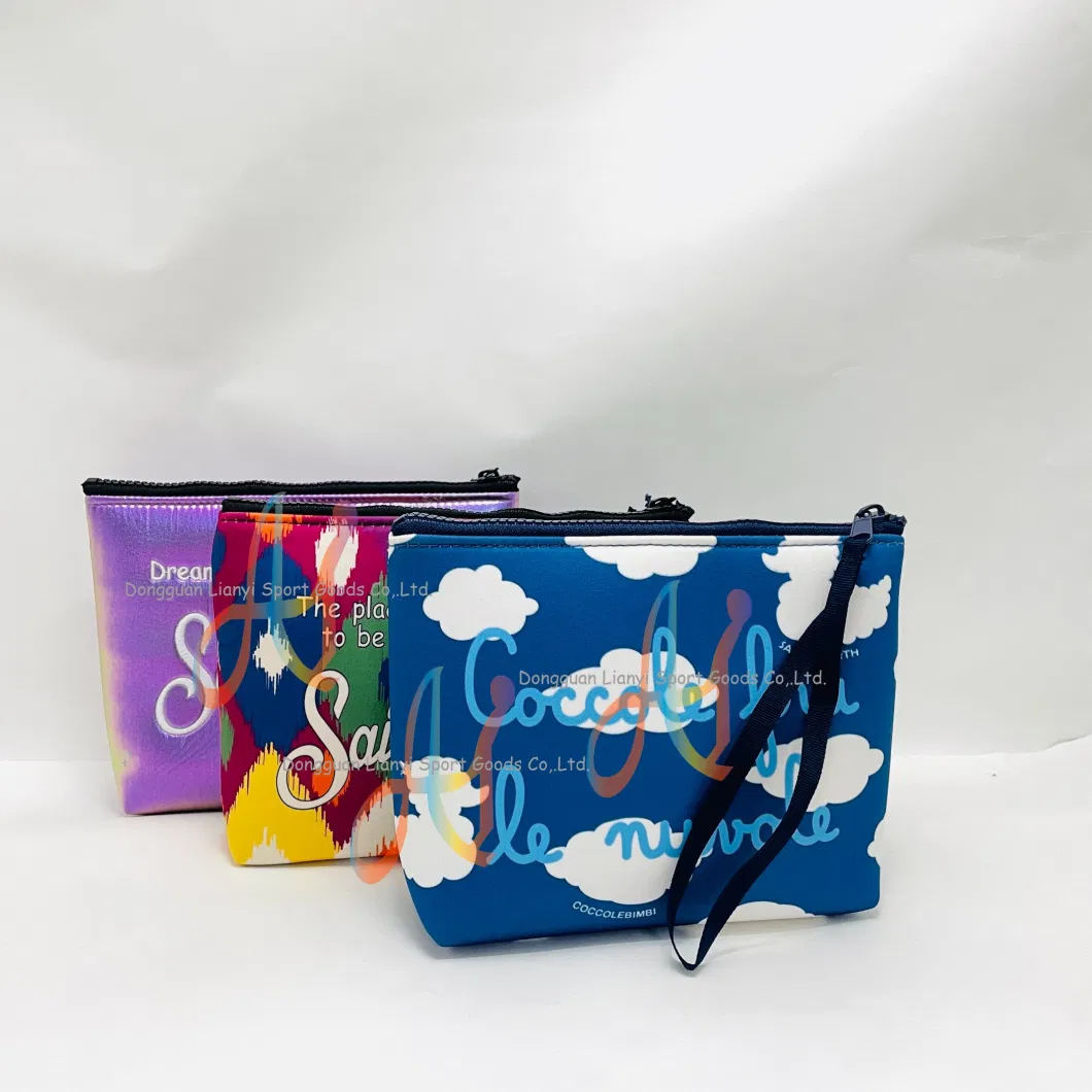 Customize Printing Neoprene Makeup Storage Pouch Multifunctional Cosmetic Organizer Bag for Beauty and Essentials