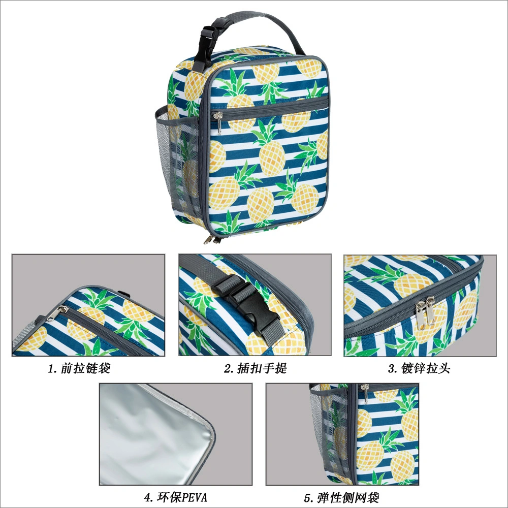 New Full Color Printing Thermal Insulation Cooler Bag Kids Lunch Box Bag