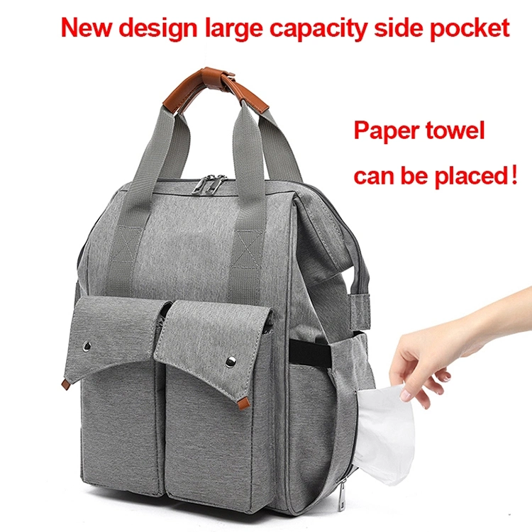 Waterproof Travel Mummy Baby Diaper Nappy Bag Backpack with USB