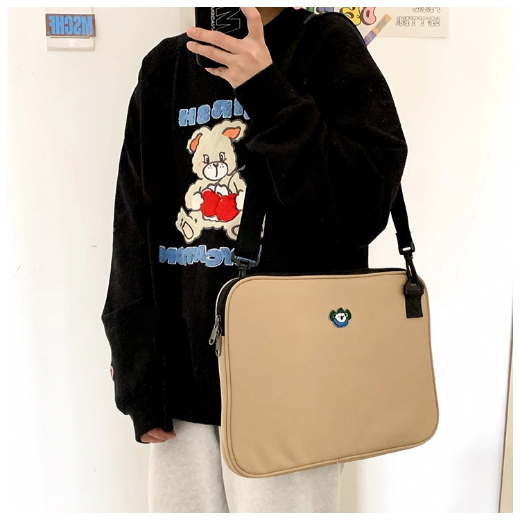 Wholesale Simple and Portable Embroidered Cute Koala Computer Bag Large and Small Laptop Shoulder Bag Protective Case