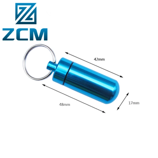 Shenzhen Custom Manufacturing CNC Machining OEM Your Logo EDC Metal Pill Case Aluminum Container