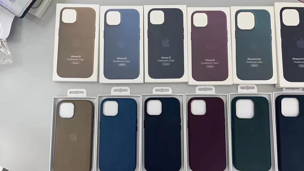 New Phone Leather Case for iPhone 8 to IP15 with Magsafe 18 Colors