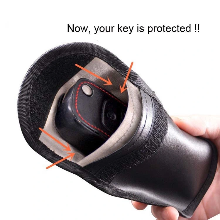 Faraday Bag Key Fob Protector Case Sleeve, RFID Blocking Cell Phone Wallet, Car Key Signal Blocker, Keyless Entry Antitheft Lock Device Guard, WiFi GPS Security