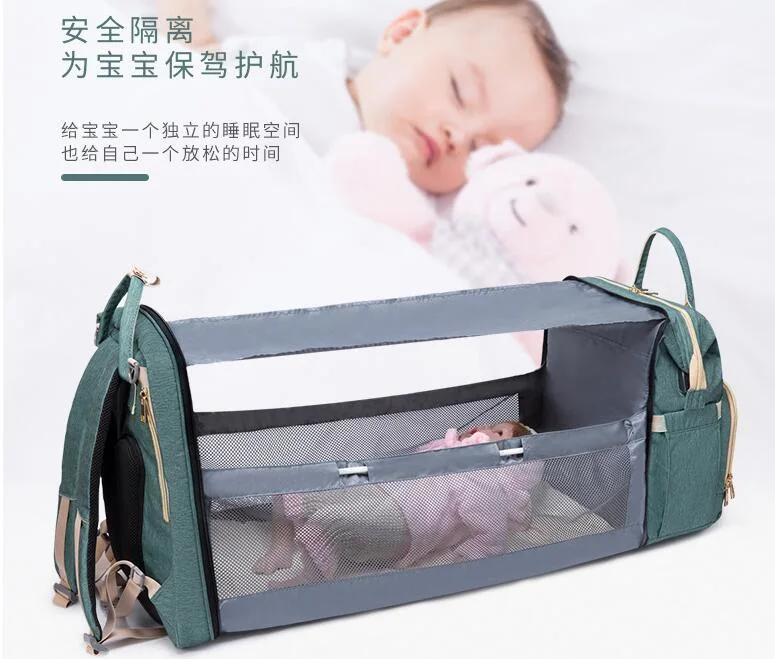 Popular Luxury China Wholesal Mommy and Me Bag Diaper Bag Backpack