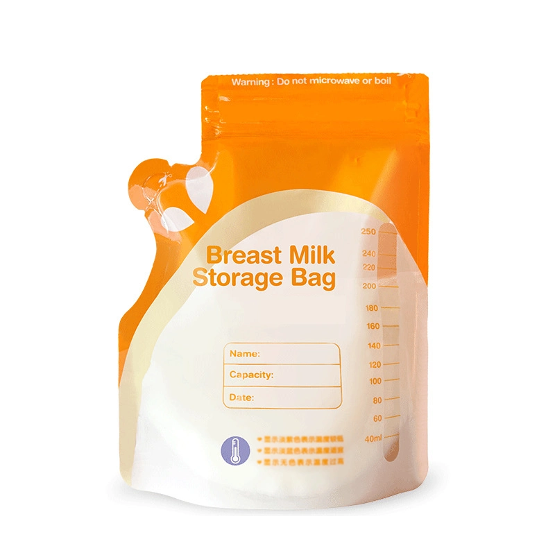 Special Shaped Sterilization Food Grade Milk Powder Frozen Cooler Sachet Plastic Packaging Pouch Baby Breast Milk Storage Bag