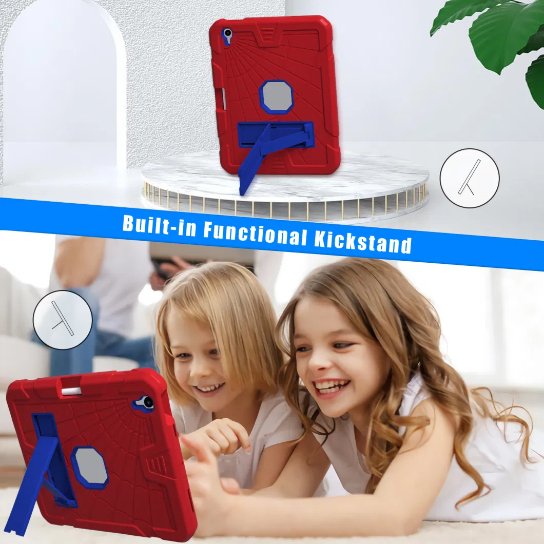 3 in 1 Shockproof Case with Pencil Slot Kickstand Tablet Cover for iPad Air 4/5 10.9 2020/2022