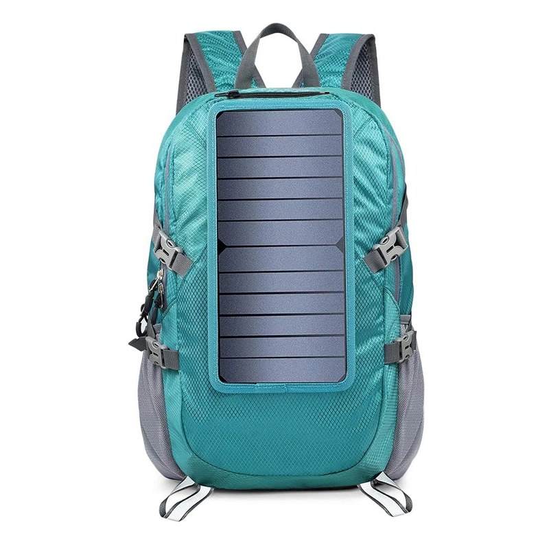 School College Hiking Camping Backpack Bag with Solar Panel and USB Port to Power All Your Devices