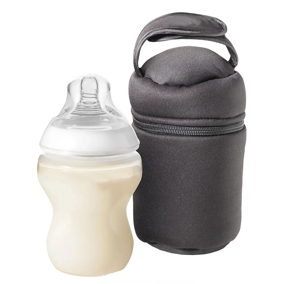 Custom Tote Zipper Breast Milk Beer Bottles Cover Pouch Neoprene Wine Bottle Sleeve Insulated Baby Bottle Cooler Bag