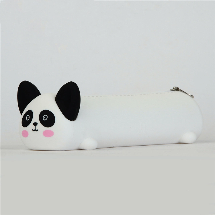 Custom Silicone Stereoscopic Student Pencil Bag Office Stationery Pen Case