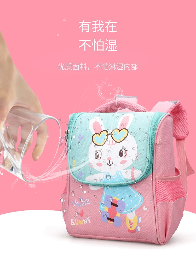 Ru Large Capacity School Bag Children Book Holder Multiple Pockets Travel Daily Use Backpack Bags