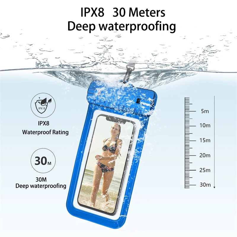 Promotion Gift PVC Waterproof Phone Case Waterproof Phone Bag Pouch Underwater Cell Phone Case for Travel Swimming Beach