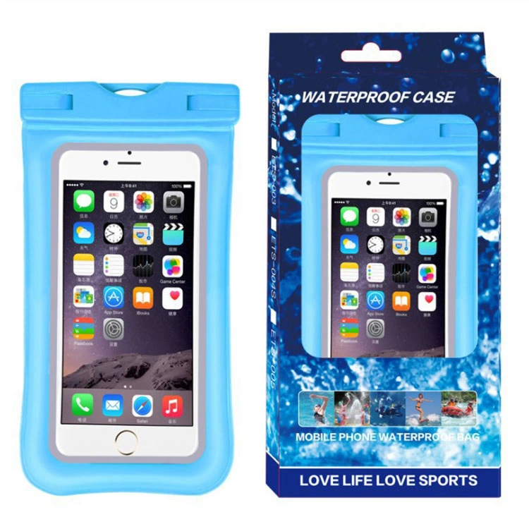 Universal Waterproof Mobile Phone Case for Phone Clear PVC Sealed Underwater Cell Swimming Pouch Cover Custom Waterproof Bag