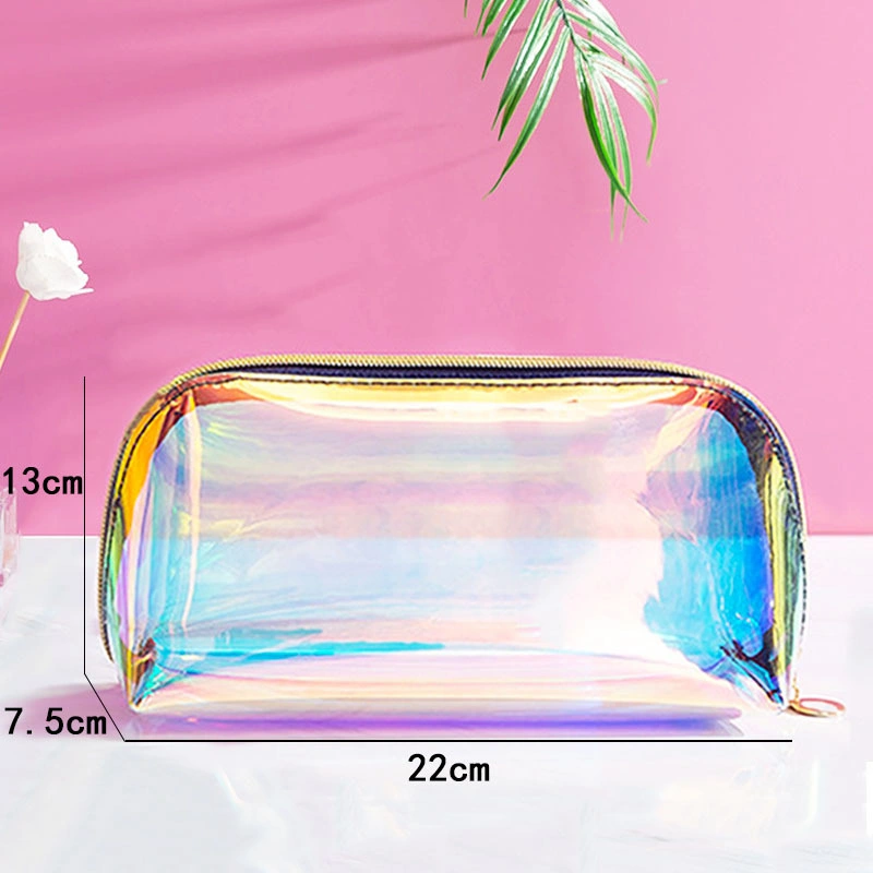 High-Quality PU Fabric Clear PVC Small Bag Female Toilet Bag Women Designer Fashion Ladies Bag Cosmetic Bag (MFN5001)