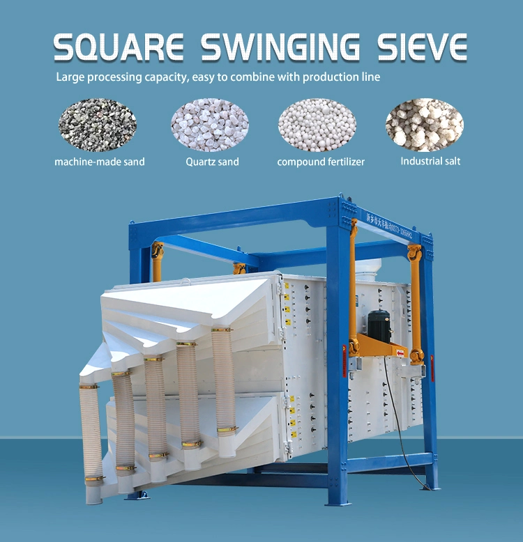 Gravel Fine Sand Powder Screening Square Gyratory Sieve Sifter Screen Machine
