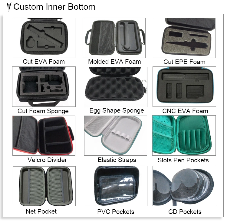 Simple Zippered Waterproof Carry EVA Material OEM Mini Hard Shell Portable Moulded Speaker Carrying Box Case