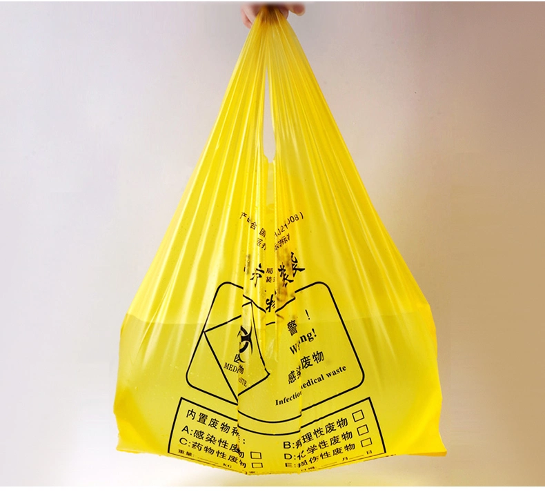 High Temperature Resistance Thickened Biohazard Garbage Bag Medical Waste Bags for Hospital Clinic School Plastic Bag Roll Dustb